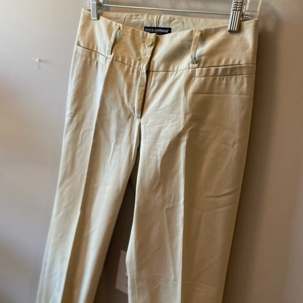 DOLCE & GABBANA Cream Suit Set Cotton Y2K - Picture 13 of 16